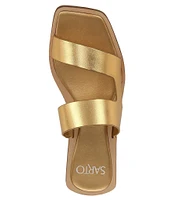 Sarto by Franco Sarto Emily Metallic Slide Sandals