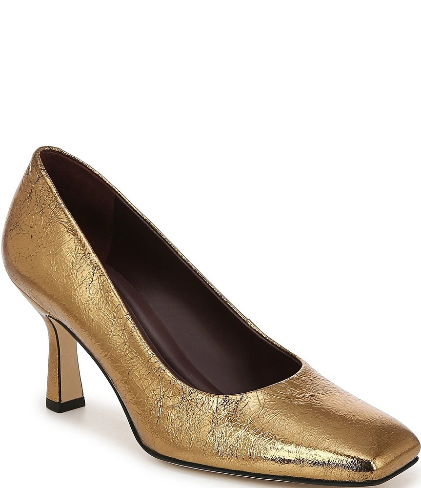 Sarto by Franco Sarto Flexa Aela Metallic Crinkle Leather Pumps