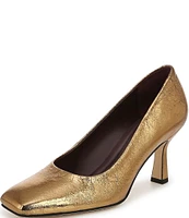 Sarto by Franco Sarto Flexa Aela Metallic Crinkle Leather Pumps