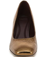 Sarto by Franco Sarto Flexa Aela Metallic Crinkle Leather Pumps