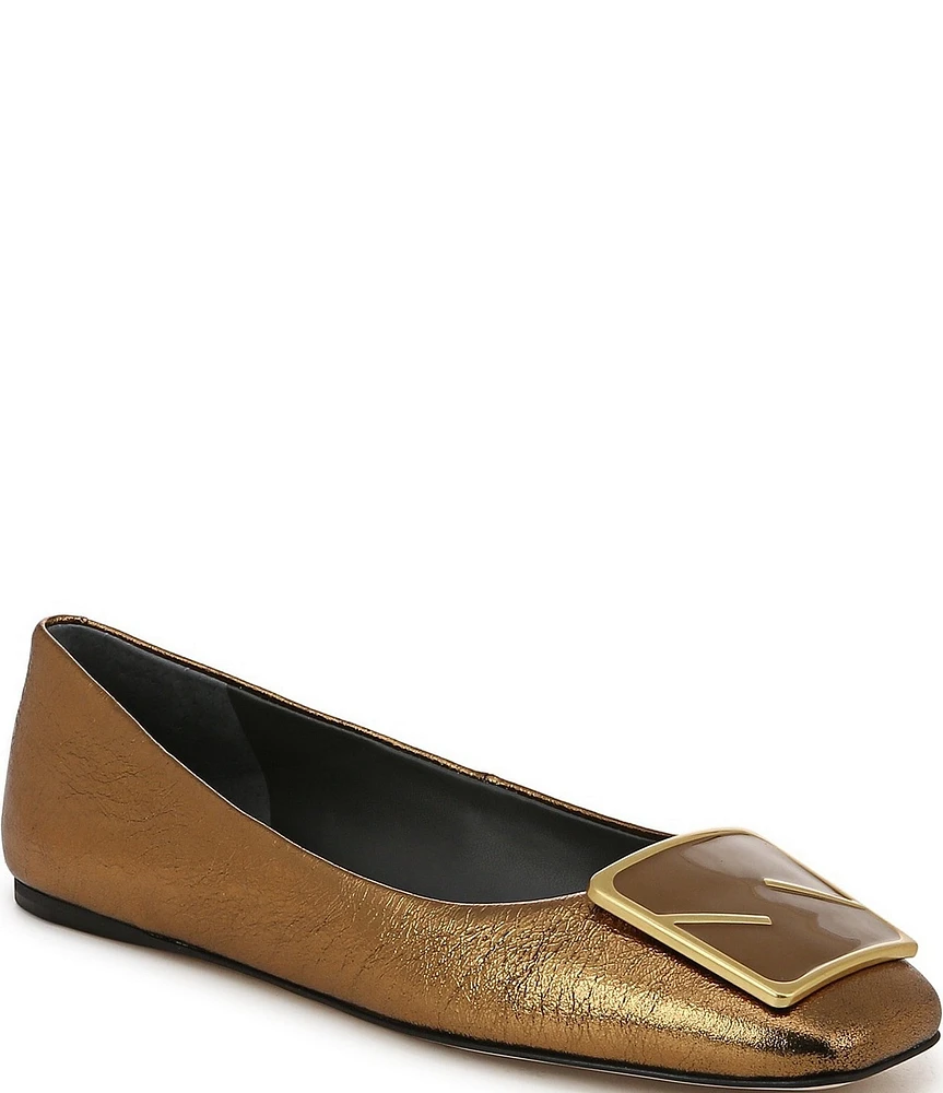 Sarto by Franco Sarto Flexa Amaya3 Metallic Leather Ballet Flats