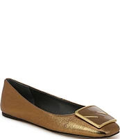 Sarto by Franco Sarto Flexa Amaya3 Metallic Leather Ballet Flats