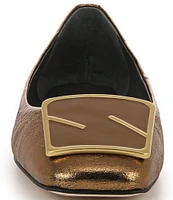 Sarto by Franco Sarto Flexa Amaya3 Metallic Leather Ballet Flats