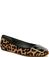 Sarto by Franco Sarto Flexa Amaya7 Leopard Print Calf Hair Ballet Flats