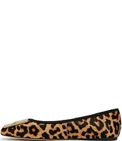 Sarto by Franco Sarto Flexa Amaya7 Leopard Print Calf Hair Ballet Flats