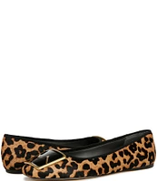 Sarto by Franco Sarto Flexa Amaya7 Leopard Print Calf Hair Ballet Flats