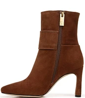 Sarto by Franco Sarto Flexa Elia O-Ring Ankle Strap Suede Dress Booties