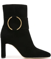 Sarto by Franco Sarto Flexa Elia O-Ring Ankle Strap Suede Dress Booties