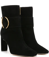 Sarto by Franco Sarto Flexa Elia O-Ring Ankle Strap Suede Dress Booties