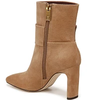 Sarto by Franco Sarto Flexa Elia O-Ring Ankle Strap Suede Dress Booties