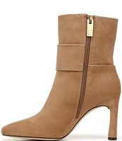 Sarto by Franco Sarto Flexa Elia O-Ring Ankle Strap Suede Dress Booties