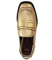 Sarto by Franco Sarto Leather Sling Back Loafers