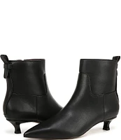 Sarto by Franco Sarto Mala Leather Kitten Heel Ankle Dress Booties