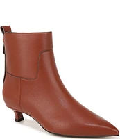 Sarto by Franco Sarto Mala Leather Kitten Heel Ankle Dress Booties