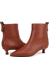 Sarto by Franco Sarto Mala Leather Kitten Heel Ankle Dress Booties