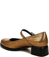 Sarto by Franco Sarto Pesara Metallic Leather Block Heel Mary Janes