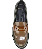 Sarto by Franco Sarto Riley Hardware Detail Colorblock Leather Loafers