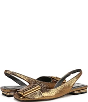 Sarto by Franco Sarto Tracy Leather Slingback Flats