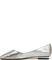 Sarto by Franco Sarto Tracy Metallic Snake Print Leather d'Orsay Flats