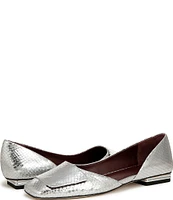 Sarto by Franco Sarto Tracy Metallic Snake Print Leather d'Orsay Flats