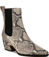 Sarto by Franco Sarto Vianca Snake Print Leather Booties