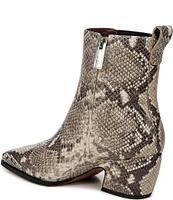 Sarto by Franco Sarto Vianca Snake Print Leather Booties