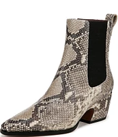 Sarto by Franco Sarto Vianca Snake Print Leather Booties