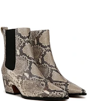 Sarto by Franco Sarto Vianca Snake Print Leather Booties