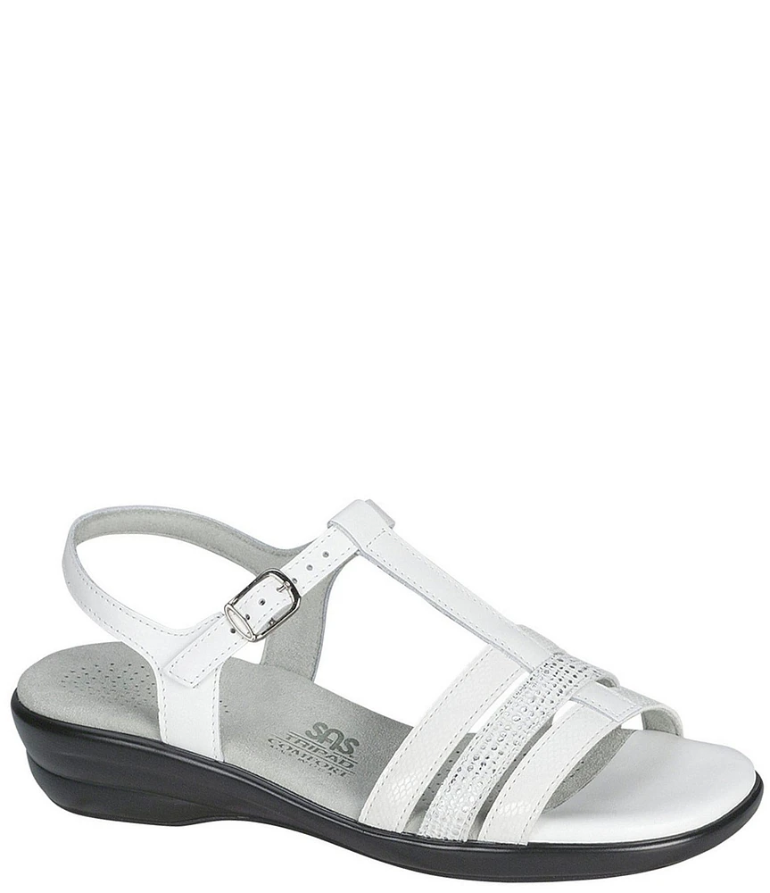 SAS Capri Comfort Metallic Strap Sandals