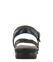 SAS Duo Shiny Dot Print Leather Sandals