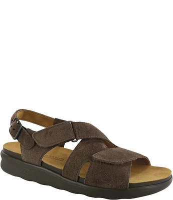 SAS Huggy Suede Adjustable Sandals