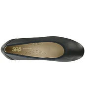 SAS Milano Leather Block Heel Pumps