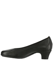 SAS Milano Leather Block Heel Pumps