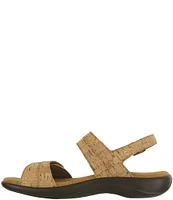 SAS Nudu Cork Heel Strap Sandals