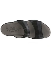 SAS Nudu Leather Dot Printed Leather Slides