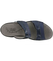 SAS Nudu Leather Dot Printed Leather Slides