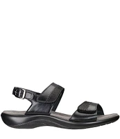 SAS Nudu Printed Leather Heel Strap Sandals