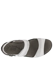 SAS Nudu Printed Leather Heel Strap Sandals