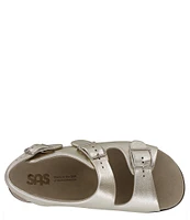 SAS Relaxed Leather Buckle Strap Dad Sandals