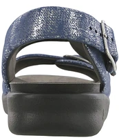 SAS Relaxed Printed Metallic Leather Buckle Strap Dad Sandals