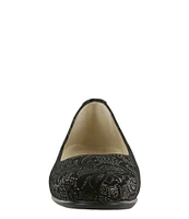 SAS Scenic Lace Print Leather Slip-Ons