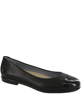 SAS Scenic Leather Cap Toe Ballet Flats