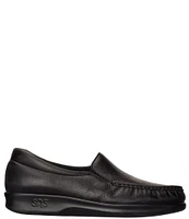 SAS Twin Leather Moc Toe Loafers