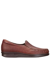 SAS Twin Leather Moc Toe Loafers