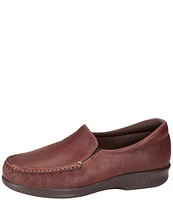 SAS Twin Leather Moc Toe Loafers