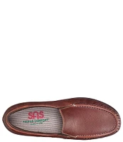 SAS Twin Leather Moc Toe Loafers