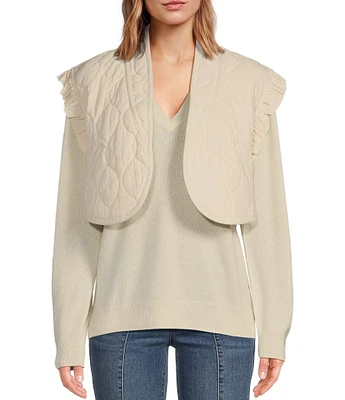 SASSO + SMYTH Quilted Crop Vest