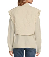 SASSO + SMYTH Quilted Crop Vest