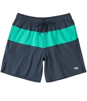 SAXX Oh Buoy 2N1 Color Block 7#double; Inseam Volley Swim Trunks