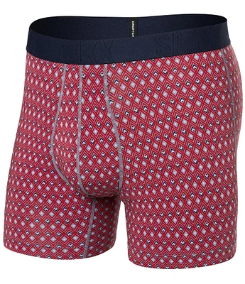 SAXX DropTemp™ Cooling Cotton Vintage Geometric 5#double; Inseam Boxer Briefs